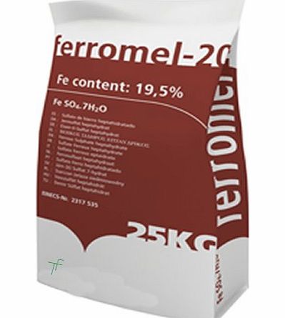 Ferromel 20 Iron Sulfate Iron Sulphate 25KG Lawn Conditioner amp; Lawn Feed - Ferrous Sulphate / Sulphate of Iron