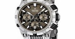 Festina Mens Silver and Brown 2014 Chrono Bike