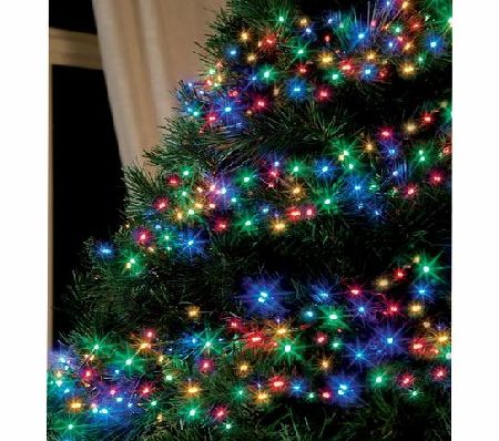 Festive Fun Multi-Action Cluster 288 LED Lights Multi-Coloured Christmas Decoration