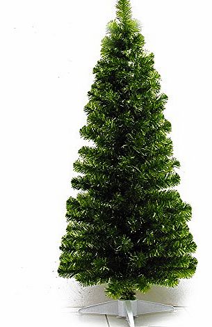 Festive Lights 4ft Artificial Indoor Christmas Tinsel Tree (Lime Green)