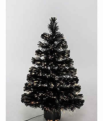 2.5ft Black Fibre Optic Christmas Tree
