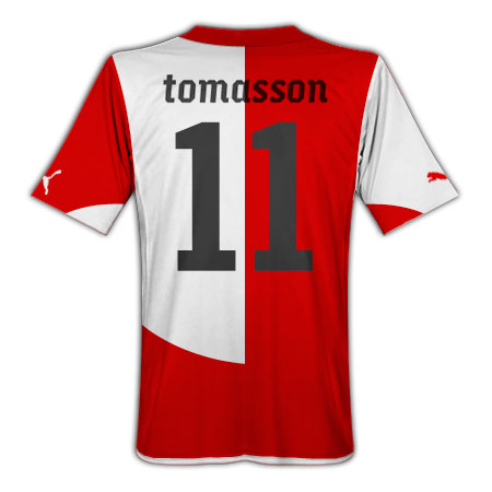 Puma 2010-11 Feyenoord Puma Home Shirt (Tomasson 11)