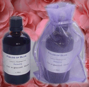 Fields of Blue Personalised Label Massage and Bath Oil