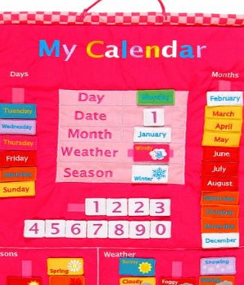 My Calendar Wall Hanging - Pink