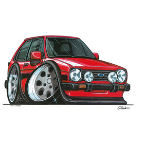 fiesta XR2 Mk1 - Red Kids T-shirt