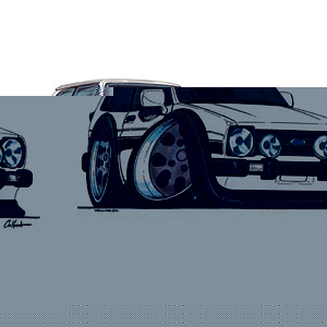 fiesta XR2 Mk1 - White T-shirt