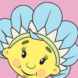 fifi and the Flowertots Square Cushion