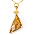 Fifi Bijoux Bahia Facet Pendant Necklace 18ct