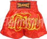 FightStuff Thawat Red Muay Thai Boxing Shorts, M
