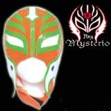 Figures Toy Company WWE Rey Mysterio Kids Size Replica ORANGE Mask