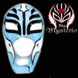 FIGURES TOY COMPANY WWE Rey Mysterio Kids Size Replica SKY BLUE Mask