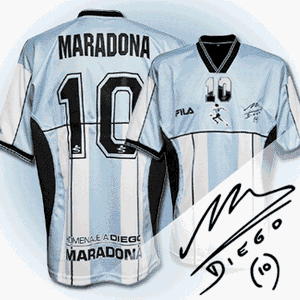 Fila 01-02 Diego Maradona Testimonial shirt