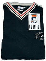 Fila Athletic V-neck Sweat Black Euro Size 50 (approx. Large)