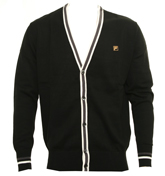 Black Button Fastening Cardigan