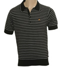 Fila Black Stripe Polo Shirt