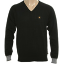 Fila Black V-Neck Sweater