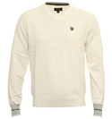 Fila Cream V-Neck Sweater