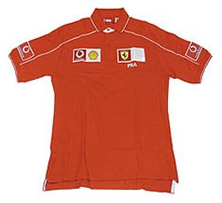 FILA Ferrari FILA Ferrari Short Sleeve Polo Shirt (Red)