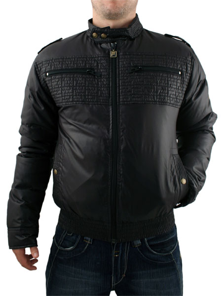 Fila Gold Black Daytona Lightweight Quilted Jacket