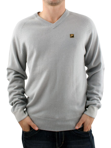 Fila Gold Vapour Blue Clearmont V-Neck Knit
