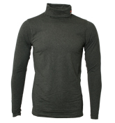 Charcoal `19th` Roll-Neck