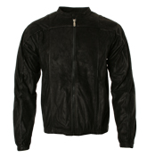 Fila Vintage Fila Black / Grey Full Zip Biker Jacket