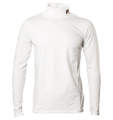 Fila Vintage Fila White Roll-Neck Long Sleeve T-Shirt
