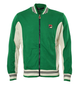Green and White Full Zip Tracksuit