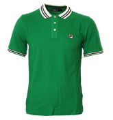 Green Pique Polo Shirt