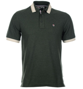 Olive Night Marl Pique Polo Shirt