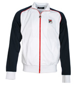 Fila Vintage Piped Raglan White and Navy Full