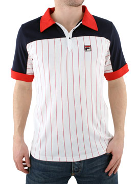 White/Navy/Red Del Sol Polo Shirt