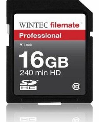 FILEMATE 16GB Wintec Professional SDHC CL10 Memory Card
