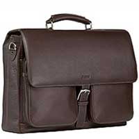 Filofax Finchley Large Briefcase Brown