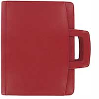 Finsbury Zipped Portfolio With Handles Red