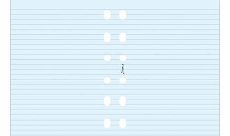 Pocket Inserts, Blue Ruled Paper