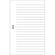 Filofax White Ruled Notepaper