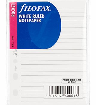 White Ruled Paper, Pocket