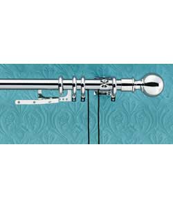 Finale Chrome Effect Curtain Pole