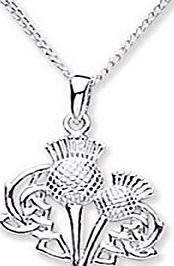 Find Jewellery Ladies Sterling Silver Scottish Thistle Necklace