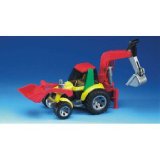 Bruder Toy Tractor With Backhoe Loader