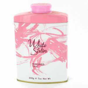 Fine Fragrances and Cosmetics White Satin Perfumed Talc 200g