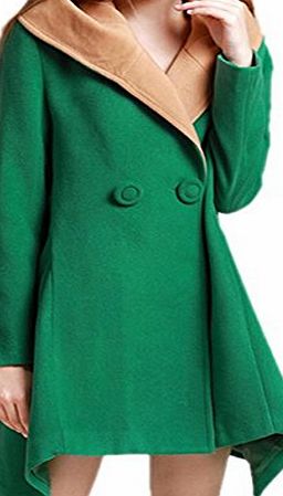 Finejo  Casual Women Short Hood Knit Coat Cardigan Jacket Sweater Outerwear Top New G XL