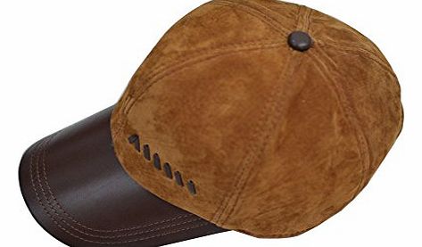 fineplus  Mens New Wear Sheepskin Sport Baseball Caps Light Brown