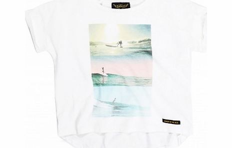 Finger in the nose Surf Britney T-shirt White `2 years,4 years,6