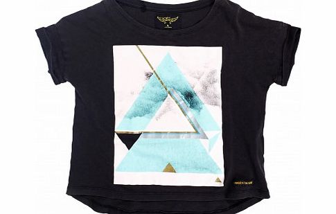 Finger in the nose Triangles Britney T-shirt Noir `6 years,8