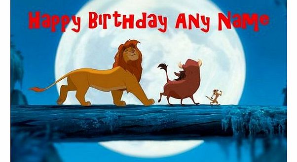 The Lion King Blue Personalised Birthday Card