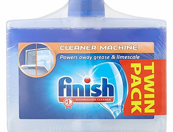 Finish Dishwasher Cleaner Dual Action Twin Pack (2 x 250 ml)