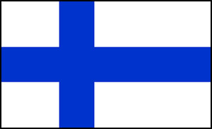 Finland paper flag, 11`` x 8``