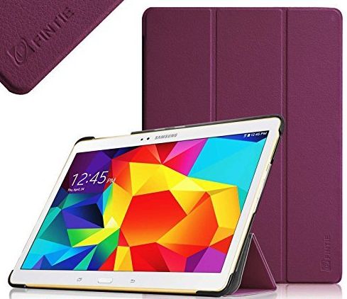 FINTIE  Samsung Galaxy Tab S 10.5 (10.5-Inch) Smart Shell Case - Ultra Slim Lightweight Stand Cover with Auto Sleep/Wake Feature, Purple